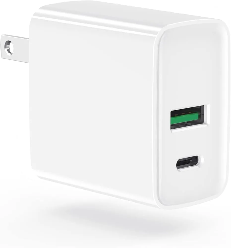 CARGADOR PARA CELULAR GENÉRICO DOBLE PUERTO USB-C/USB-A 20W